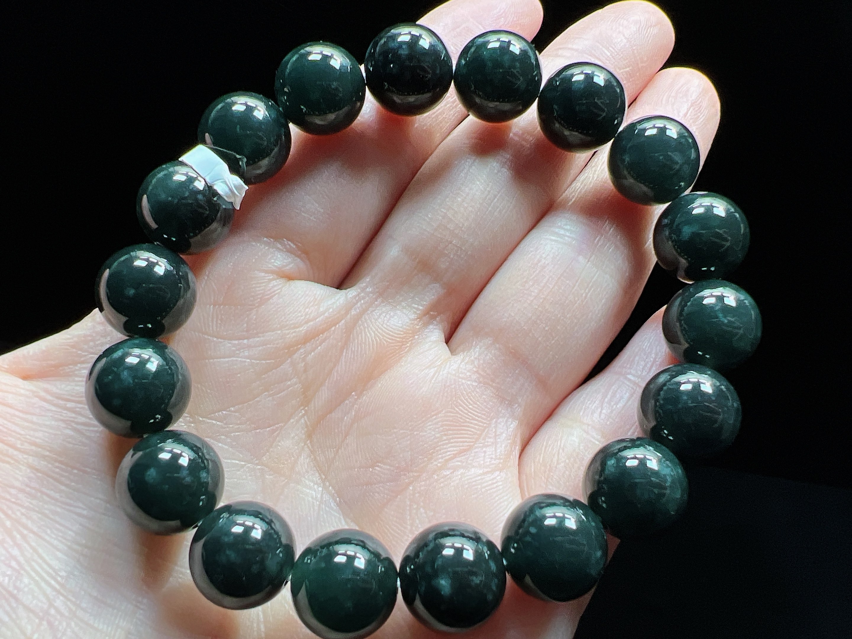 天然翡翠A货乌鸡手串卡11.8，共17颗，实物更黑更油亮，黑度可以,珠宝/钻石/翡翠,手链/手串,淘宝优惠券,粉丝福利购,淘宝优惠卷