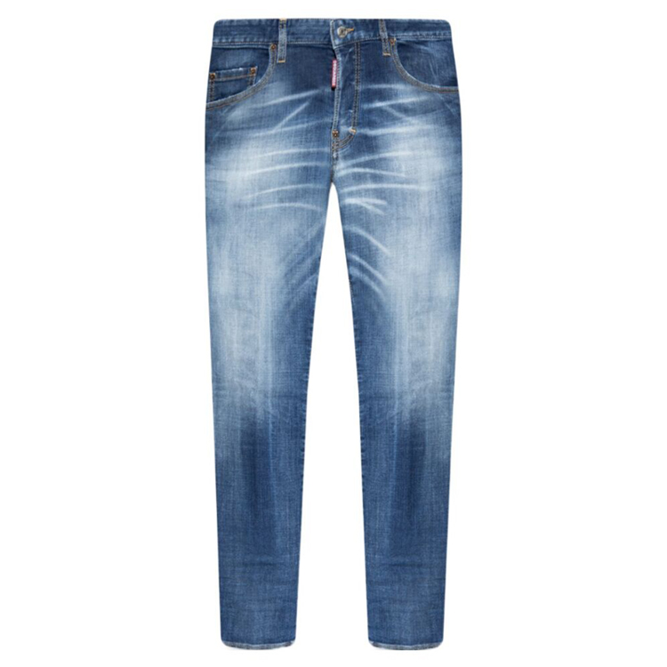 Dsquared2纽扣长裤修身