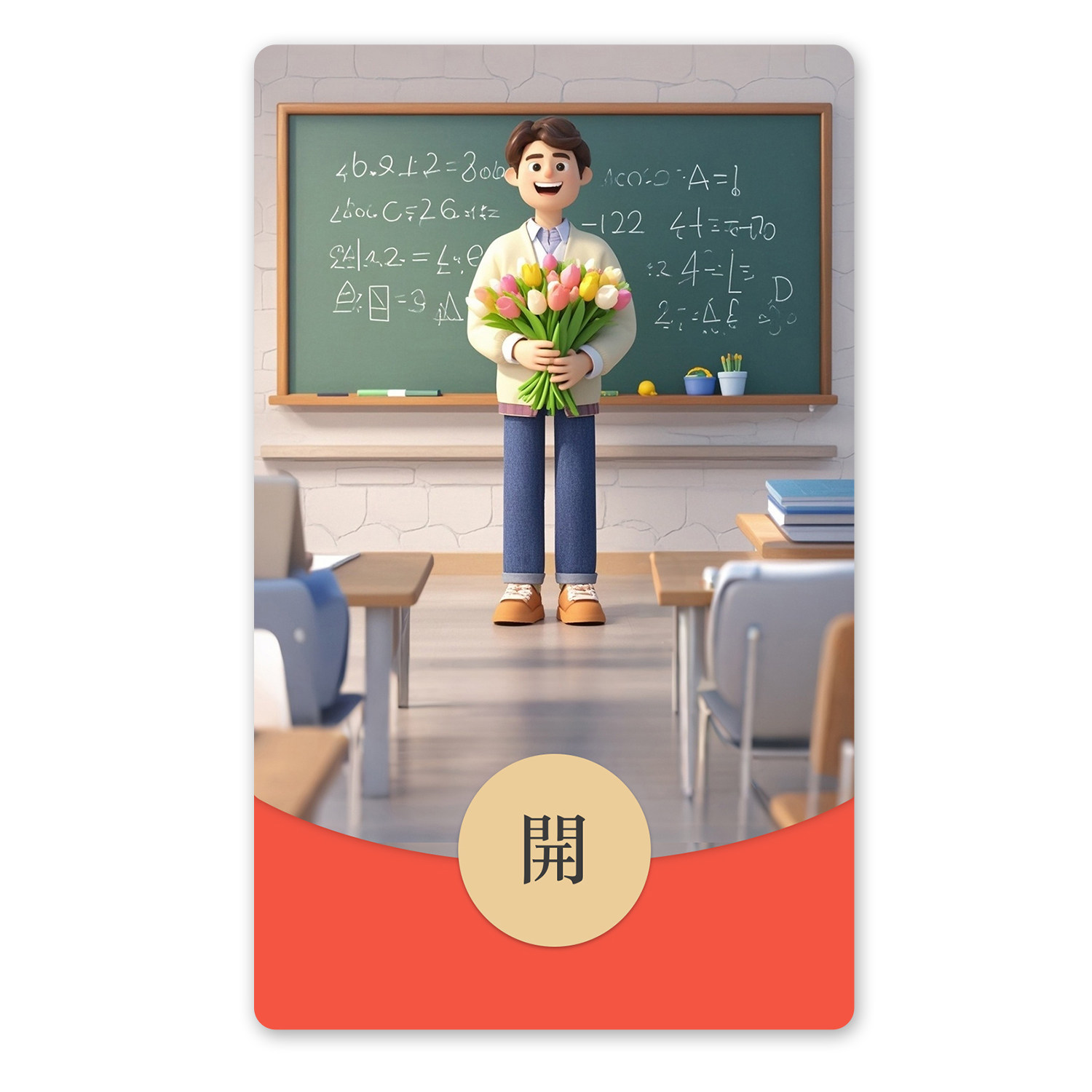 ikluo/教师节快乐 微信红包封面vx红包皮肤可爱动漫男2024新款