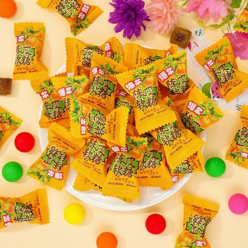 爆浆软糖果汁夹心陈皮糖解馋零食
