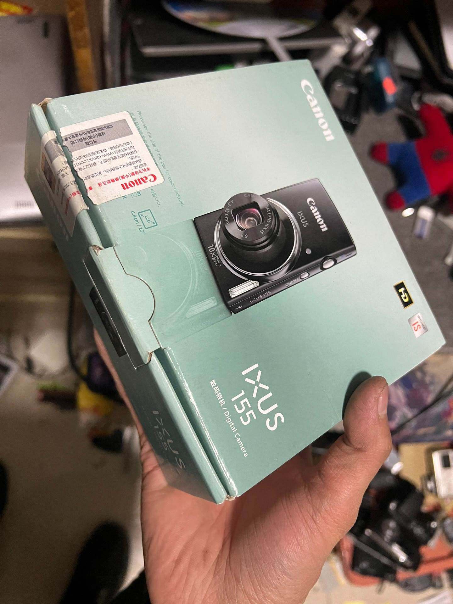 佳能ixus155功能正常 成色不错充电器电池都有原包装