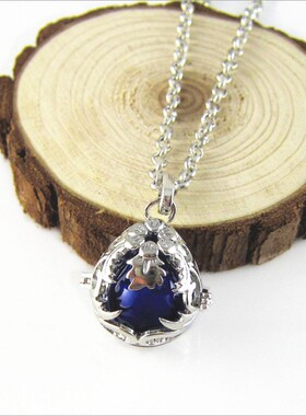 水滴镂空琉璃珠精油瓶扩香毛衣链