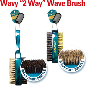 BT双面鬃毛梳子猪毛梳子黑人专用梳子 2Wavy  Wave Brush