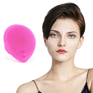硅胶洗脸刷手动洗脸刷清洁毛孔Facial Brush按摩软毛 Cleansing