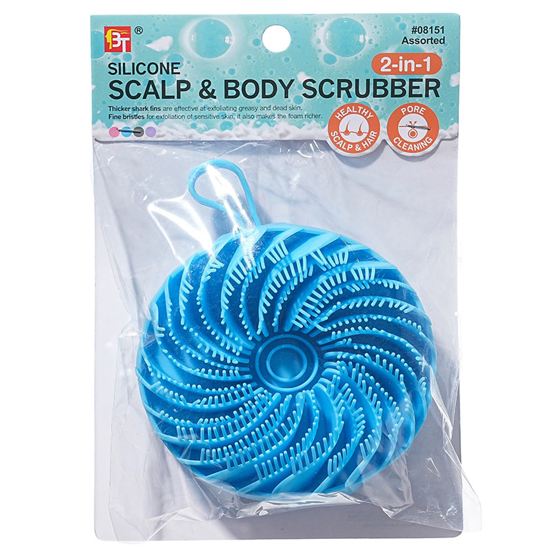 硅胶头皮身体按摩刷去角质沐浴刷Silicone Body Shampoo Brush