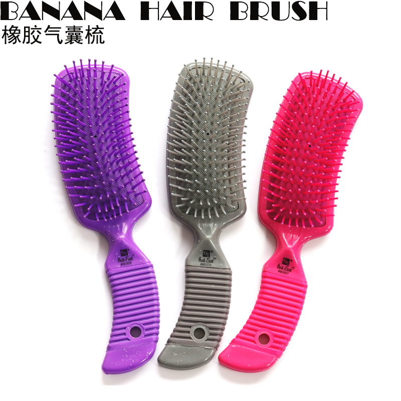 橡胶气囊梳 气垫梳 按摩梳 直发梳  顺发梳 Banana Hair Brush