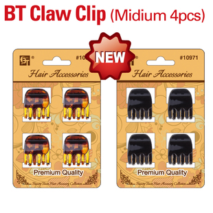 树脂发抓发夹发饰头饰发抓4个装中号抓夹Claw Clip Midium 4pcs