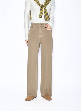 拿铁咖色系|窄版直筒牛仔裤2026春显瘦高腰阔腿裤660032