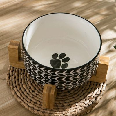 外贸陶瓷宠物大型犬手绘陶瓷狗碗猫碗宠物碗狗食盆猫食盆用品单碗