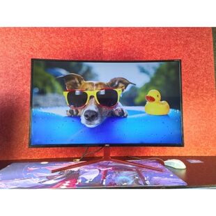 AOC冠捷40寸1K144HZ高清电竞游戏办公高刷曲屏台式电脑显示器二手