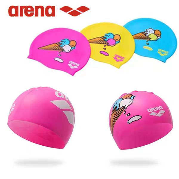 arena阿瑞娜泳帽男女通用硅胶防水不勒头成人儿童游泳帽舒适护耳