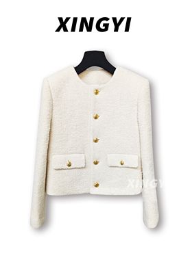 『XINGYI』奶白色云朵绒感温柔百搭小香风短外套XY8049