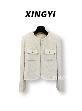 『XINGYI』立体贴袋编织包边花呢小香风短外套XY8210