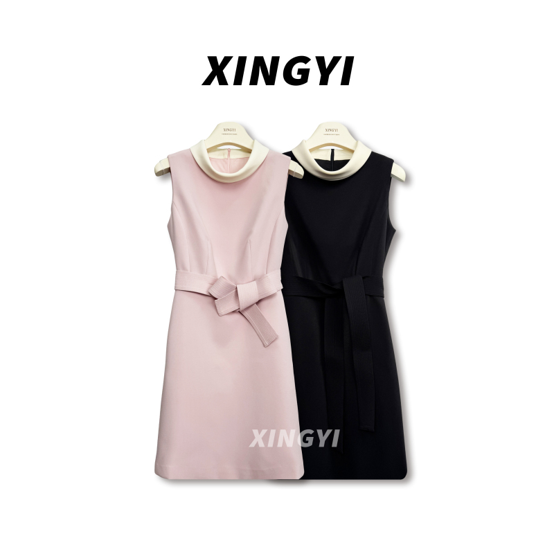 『XINGYI』赫本风无袖通勤气质连衣裙XY9349