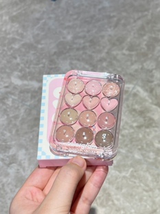 叶舒华你小子有点东西 colorgram爱心12色眼影盘计算器哑光珠光