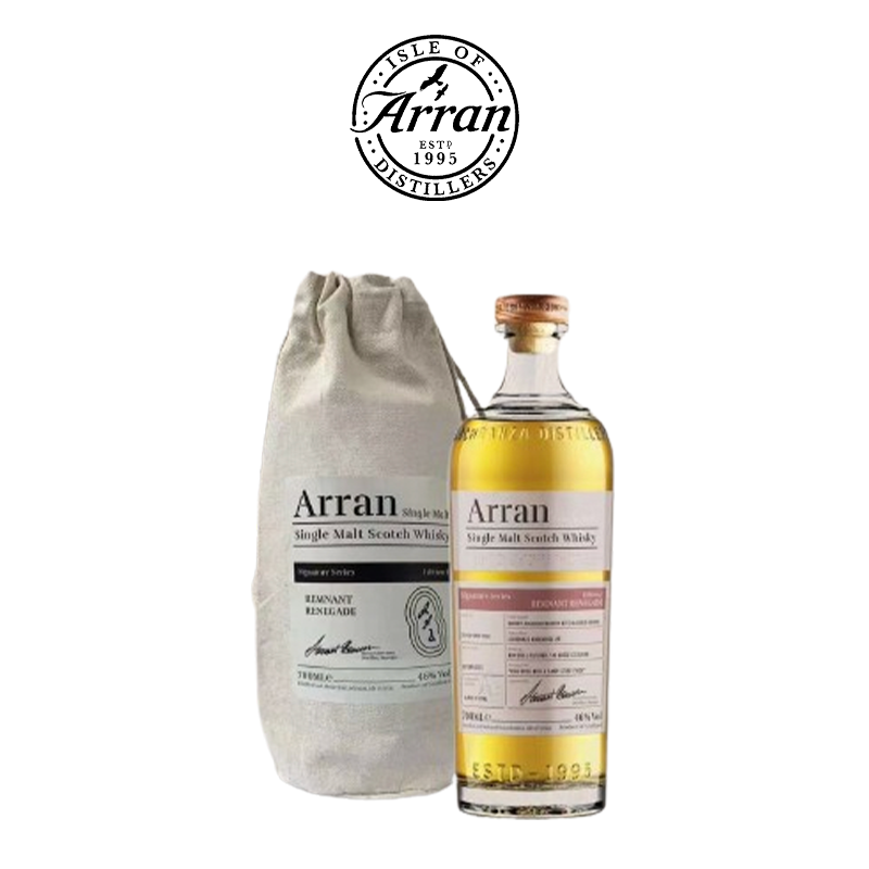 洋酒Arran布袋艾伦签名系列首版:余烬的新生单一麦芽苏格兰威士忌