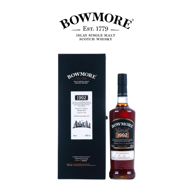 BOWMORE波摩29年1992礼盒装苏格兰单一麦芽威士忌700ml进口洋酒
