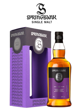 进口洋酒 Springbank 云顶18年单一麦芽苏格兰威士忌烈酒 礼盒装