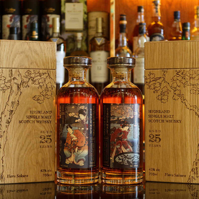 【礼盒套装】格兰哥尼25年 春樱 经典雪莉桶苏格兰单一麦芽威士忌