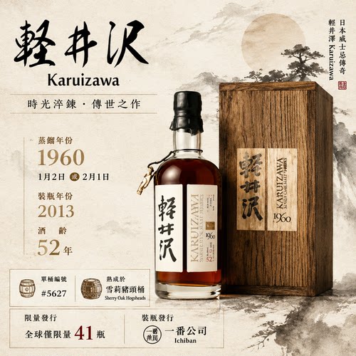 轻井泽196052礼盒威士忌洋酒