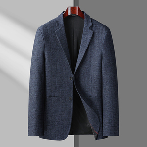 2XL-8XL春装新款大码西服毛料休闲小西服外套胖哥上衣2368P165图片