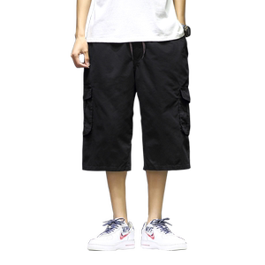 XL-6XL男士夏季薄款工装裤宽松马裤沙滩七分裤加肥加大码2022-P40图片