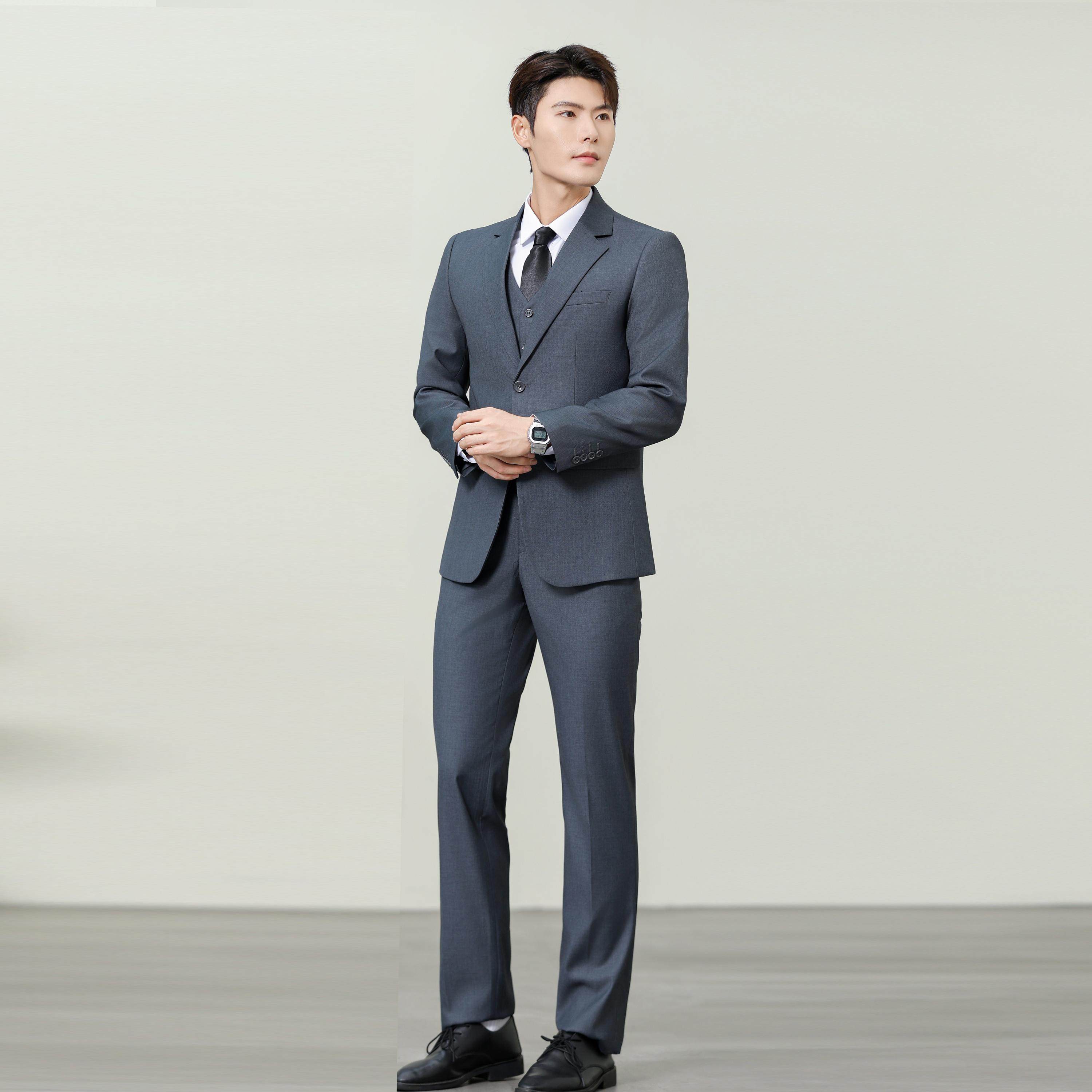 特价男士西服两件套西装单排扣两粒扣外套裤子XZ2001P120，男装西服套装，星座802