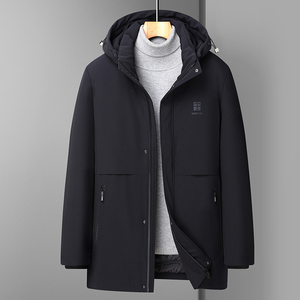 L-7XL内胆可脱卸羽绒衣90%绒中长款羽绒服加肥加大码2259-P255图片