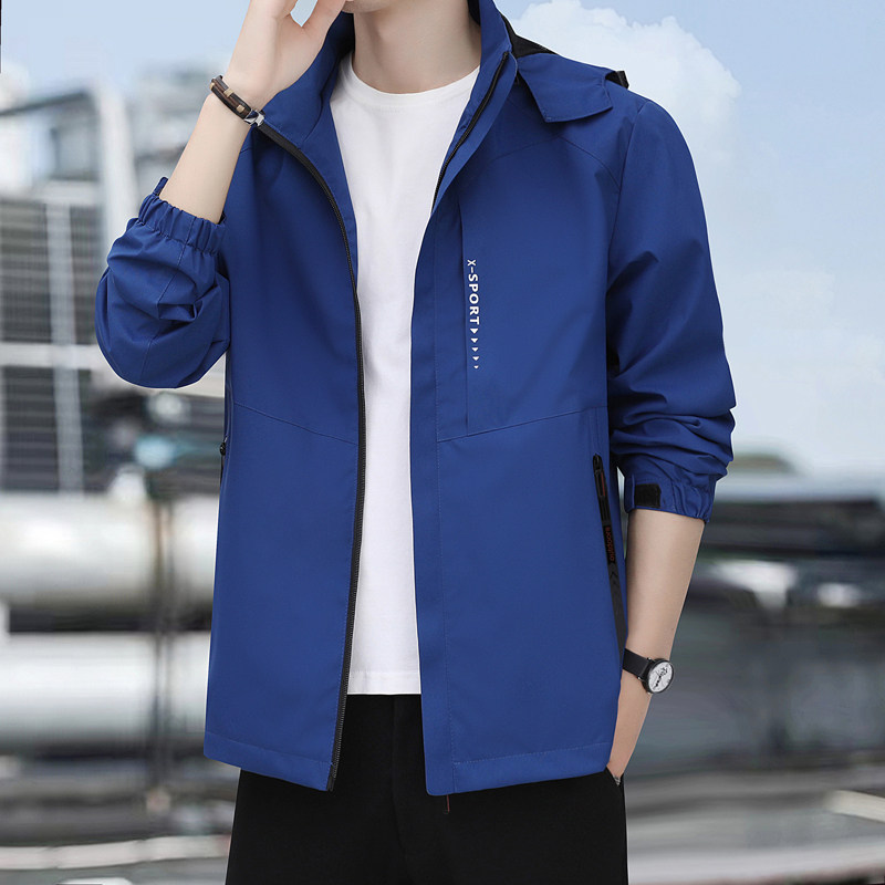 L-8XL夹克男士春季新款潮流休闲冲锋衣男装运动服防风外套2366P70,男装夹克,星座802