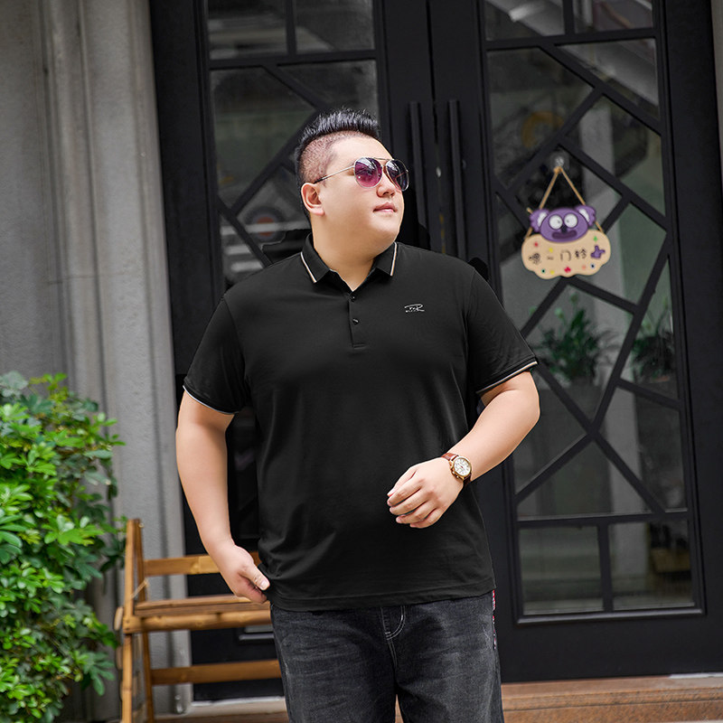 3XL-7XL短袖t恤男polo衫夏季新款宽松翻领保罗体恤3305P58,男装T恤,星座802