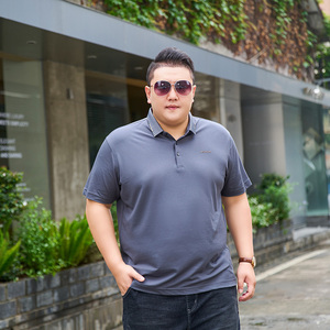 3XL-7XL珠地棉男士polo衫短袖商务休闲翻领保罗衫夏3306P58图片