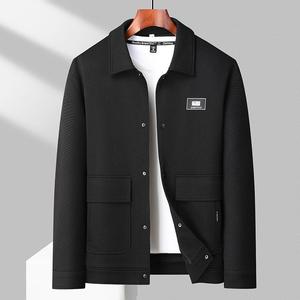 XL-8xL 翻领夹克男士外套秋冬宽松休闲大码夹克男装上衣2038P110图片