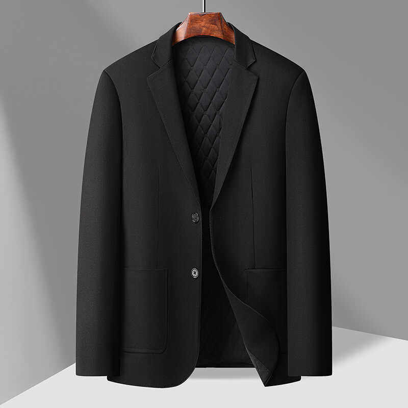 8XL男士单排扣加棉加厚西装外套加肥加大休闲西服外套M2158P160，男装西服套装，星座802