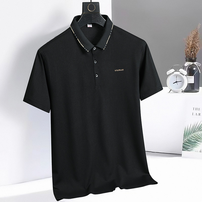3XL-7XL珠地棉男士polo衫短袖商务休闲翻领保罗衫夏3306P58,男装Polo衫,星座802