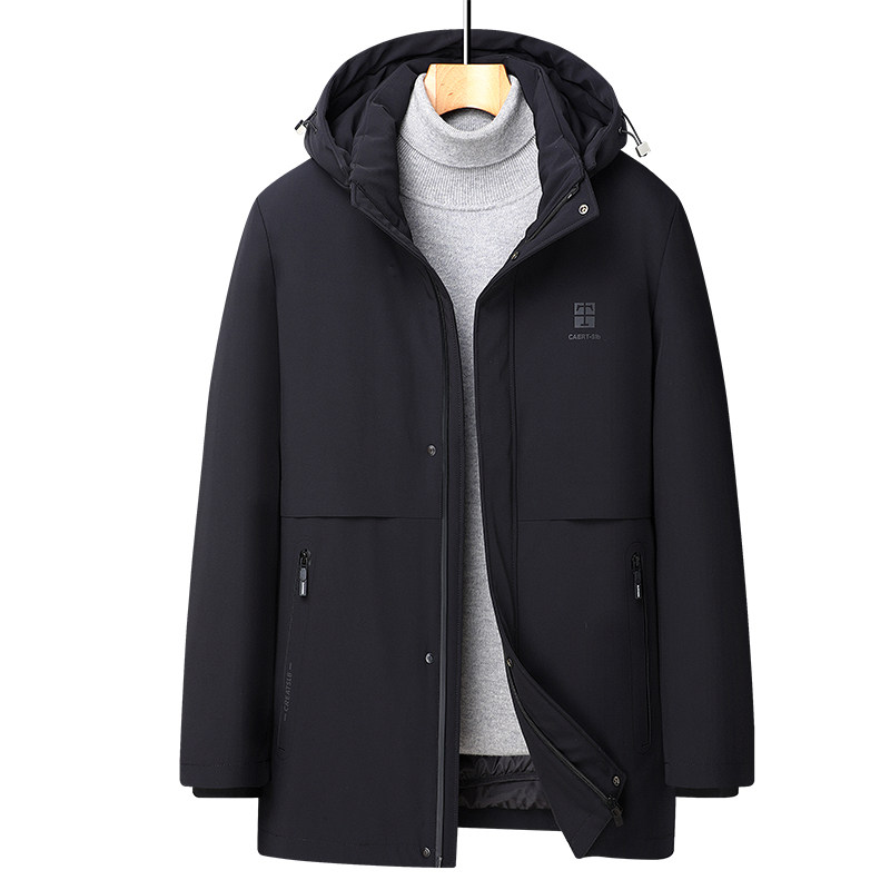 L-7XL内胆可脱卸羽绒衣90%绒中长款羽绒服加肥加大码2259-P255,男装羽绒服,星座802