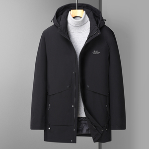 195-215码冬装新款加大码男士中长款羽绒服90%绒羽绒衣2261-P210