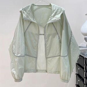 防晒衣女士夏季2025新款防紫外线外套宽松连帽户外防晒服开衫薄款