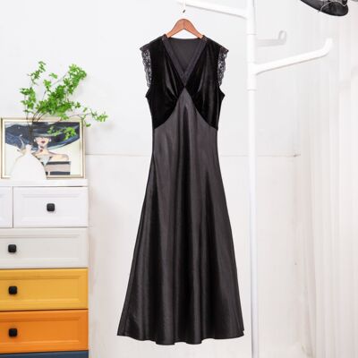 夏季爆款醋酸背心气质显瘦连衣裙