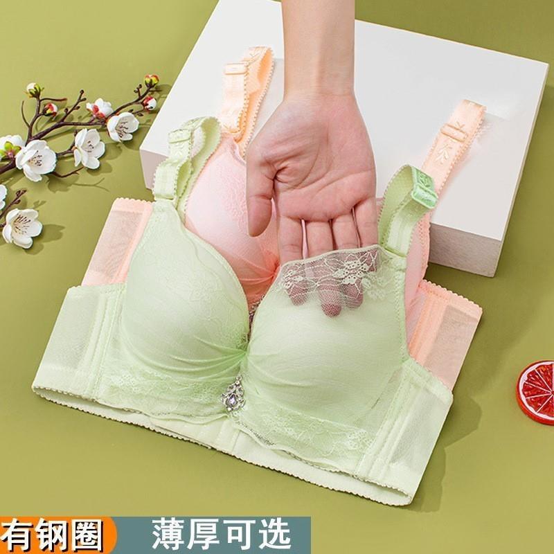 防专用文胸内衣提胸简约厚款调整型钢圈有胸罩下垂上托聚拢女小胸
