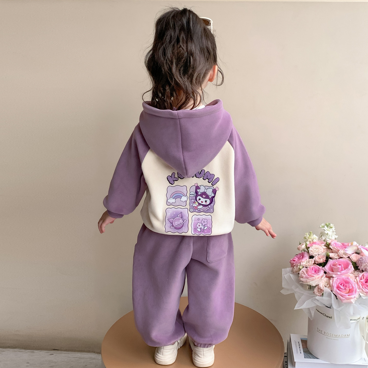 女童加绒套装秋冬季2026新款儿童宝宝库洛米加厚外套摇粒绒两件套,童装/婴儿装/亲子装,套装,淘宝优惠券,粉丝福利购,淘宝优惠卷