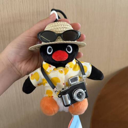 正版优迈Pingu包挂件夏日草帽女