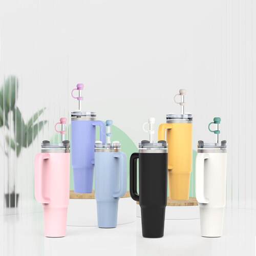 简约吸管套食品级硅胶吸管盖9.5-10mm吸管口径通用吸管防尘帽可爱
