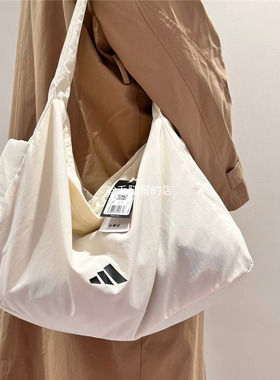 ADIDAS阿迪达斯男女同款单肩手拎斜跨包大容量可调节收纳包JY4771