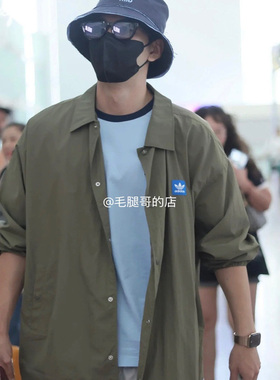 Adidas/阿迪达斯正品三叶草男士休闲复古翻领滑板宽松外套 JC6842