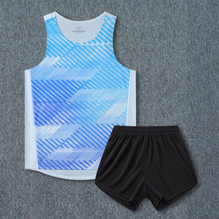 田径服男女儿童体育生训练服运动服跑步背心比赛服三分裤速干定制
