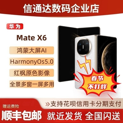 华为mateX6典藏版折叠屏红枫原色