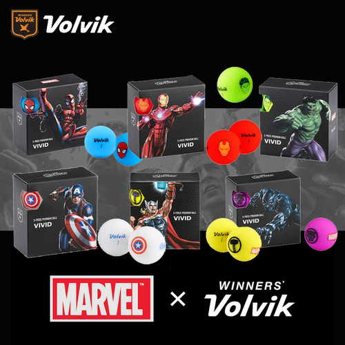 volvik高尔夫彩球漫威联名款