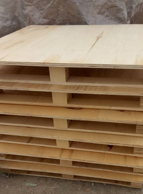 免熏蒸出口托盘欧标栈板二手实木铲板木托板仓库地牛防潮垫板围板