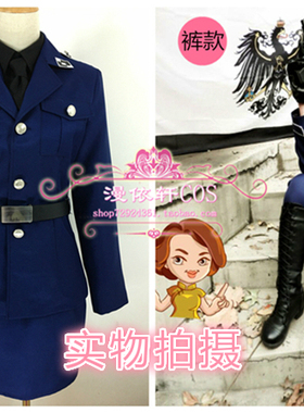 漫依轩cos 限时折扣 现货 APH 黑塔利亚 普鲁士 送手套 定做 转性