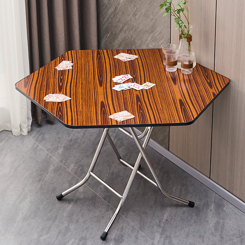 折叠桌饭桌五人六人斗地主棋牌桌五角五位桌六角六位桌扑克牌桌子